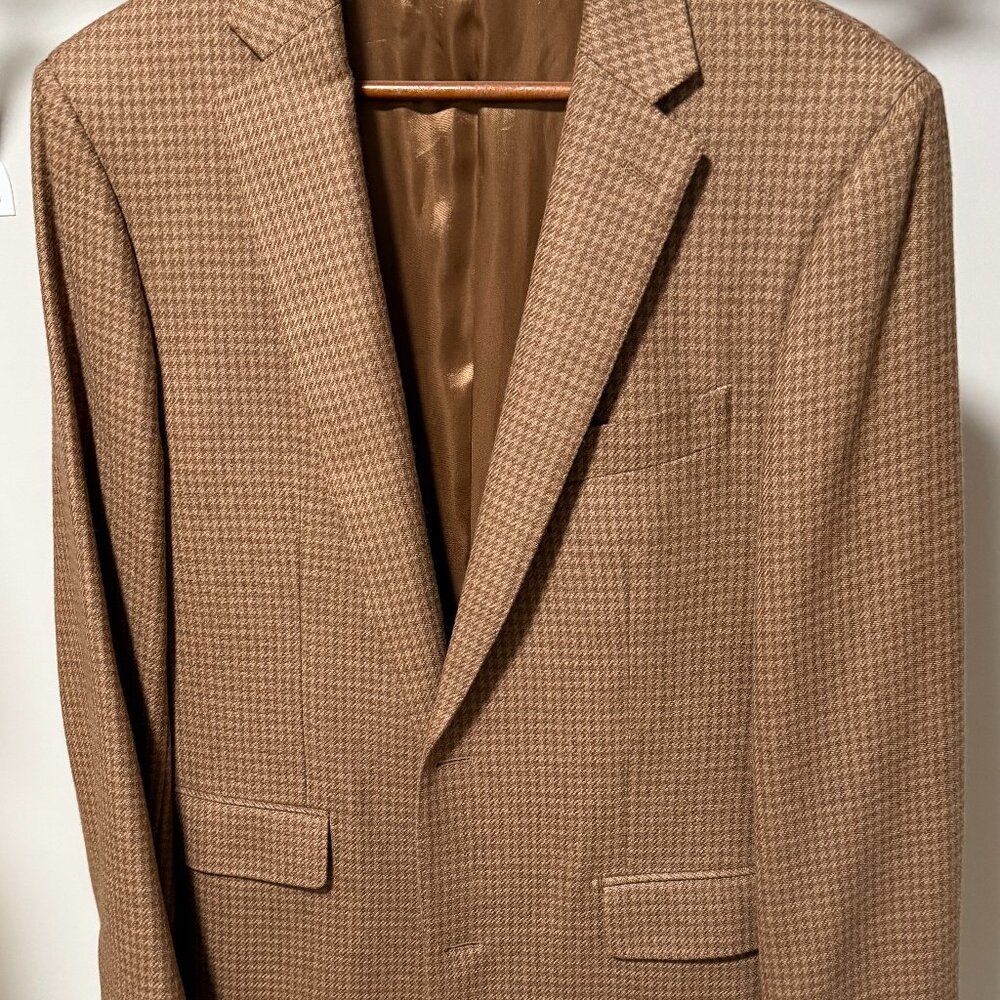 Atelier Munro Camel & Sandstone Houndstooth Sportcoat